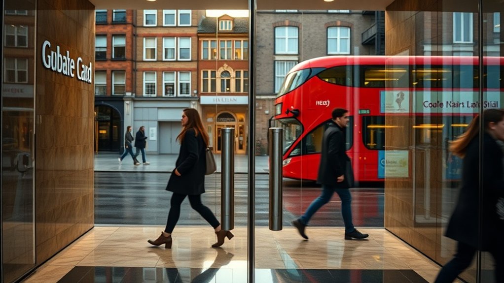 Glass Doors Bounds Green